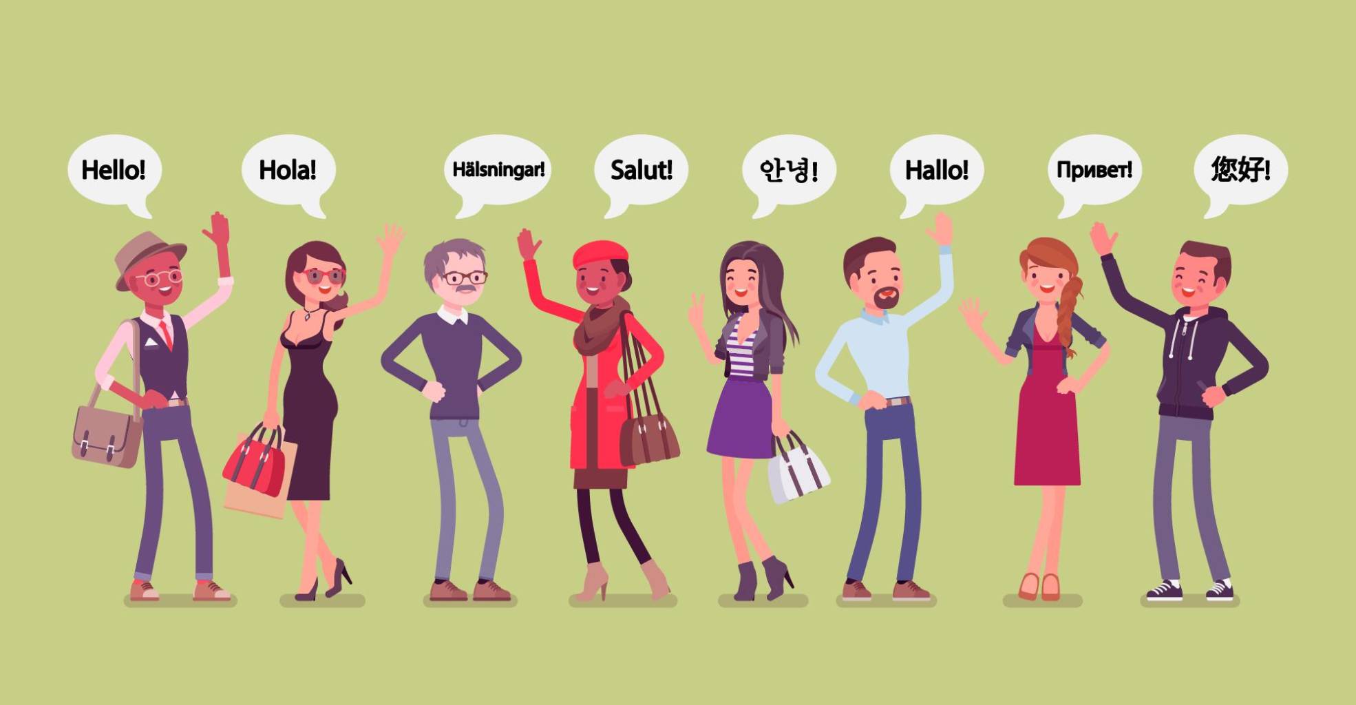 Greeting in different languages