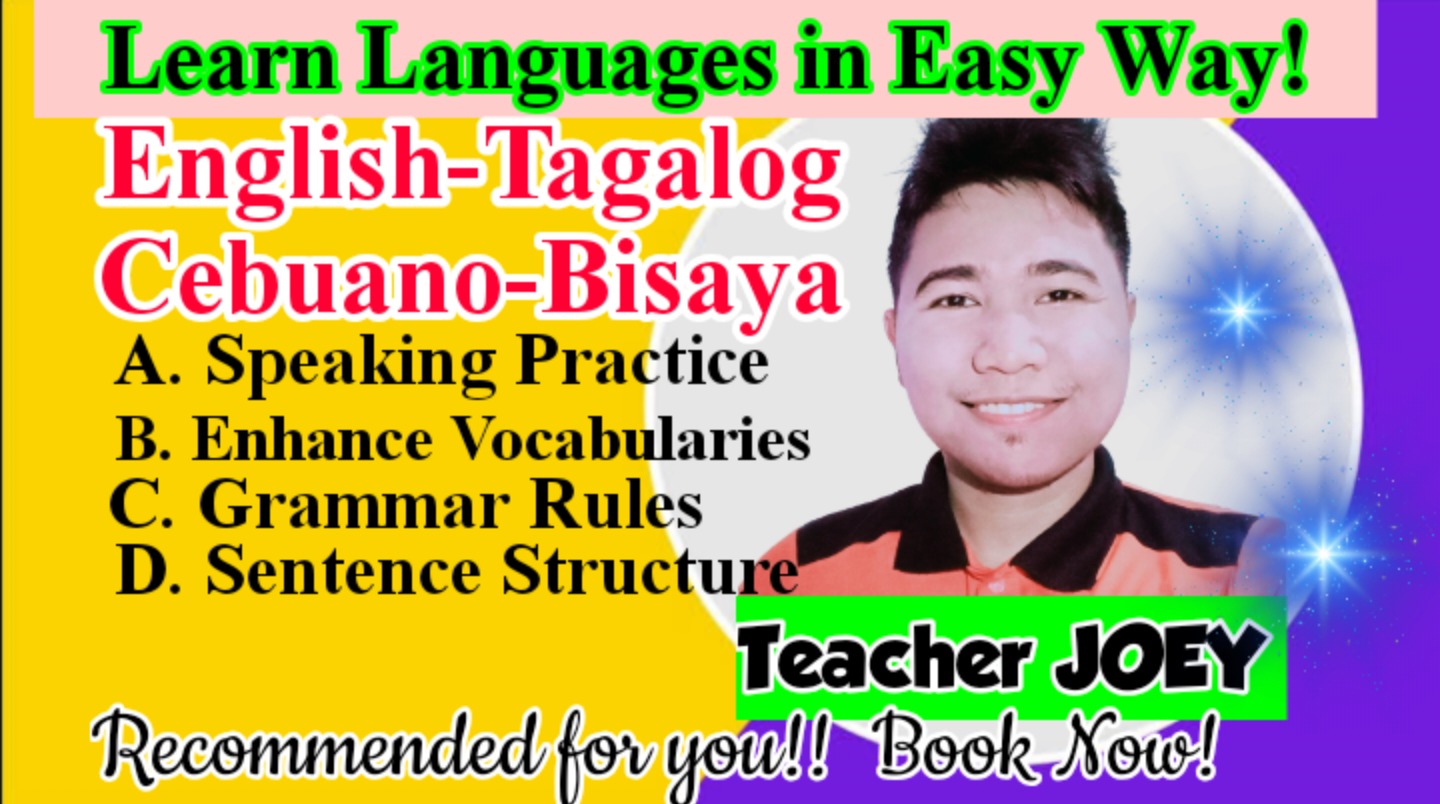 Изучай филиппинский (тагалогский) с JOEY💕(Philippines) - репетитром italki  по языку: филиппинский (тагалогский)