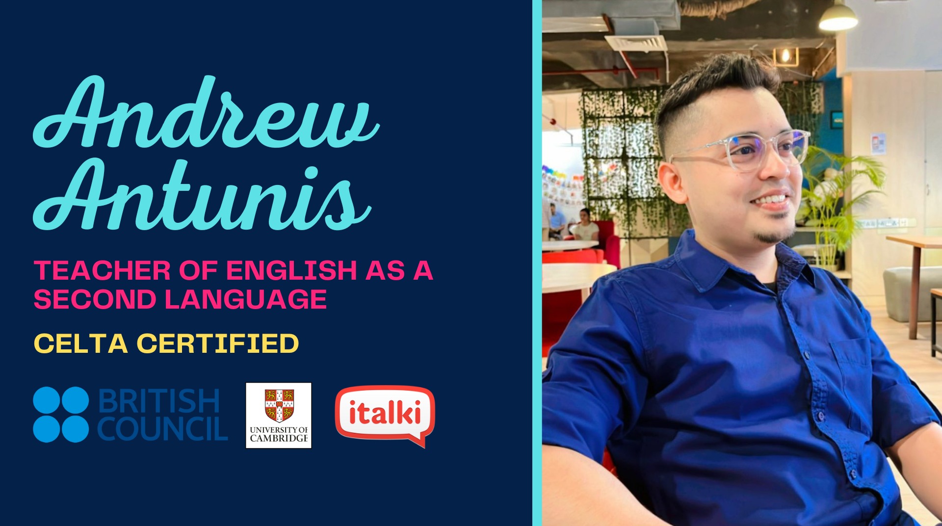 Learn English With Andrew Antunis Your English Tutor From Italki