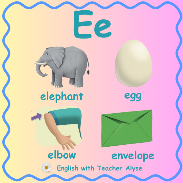 italki - Oxford Phonics World The Alphabet Letter E Listen and repeat ...