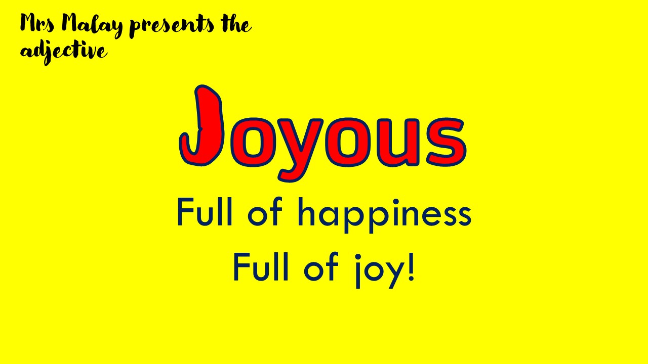 What Joyous Means