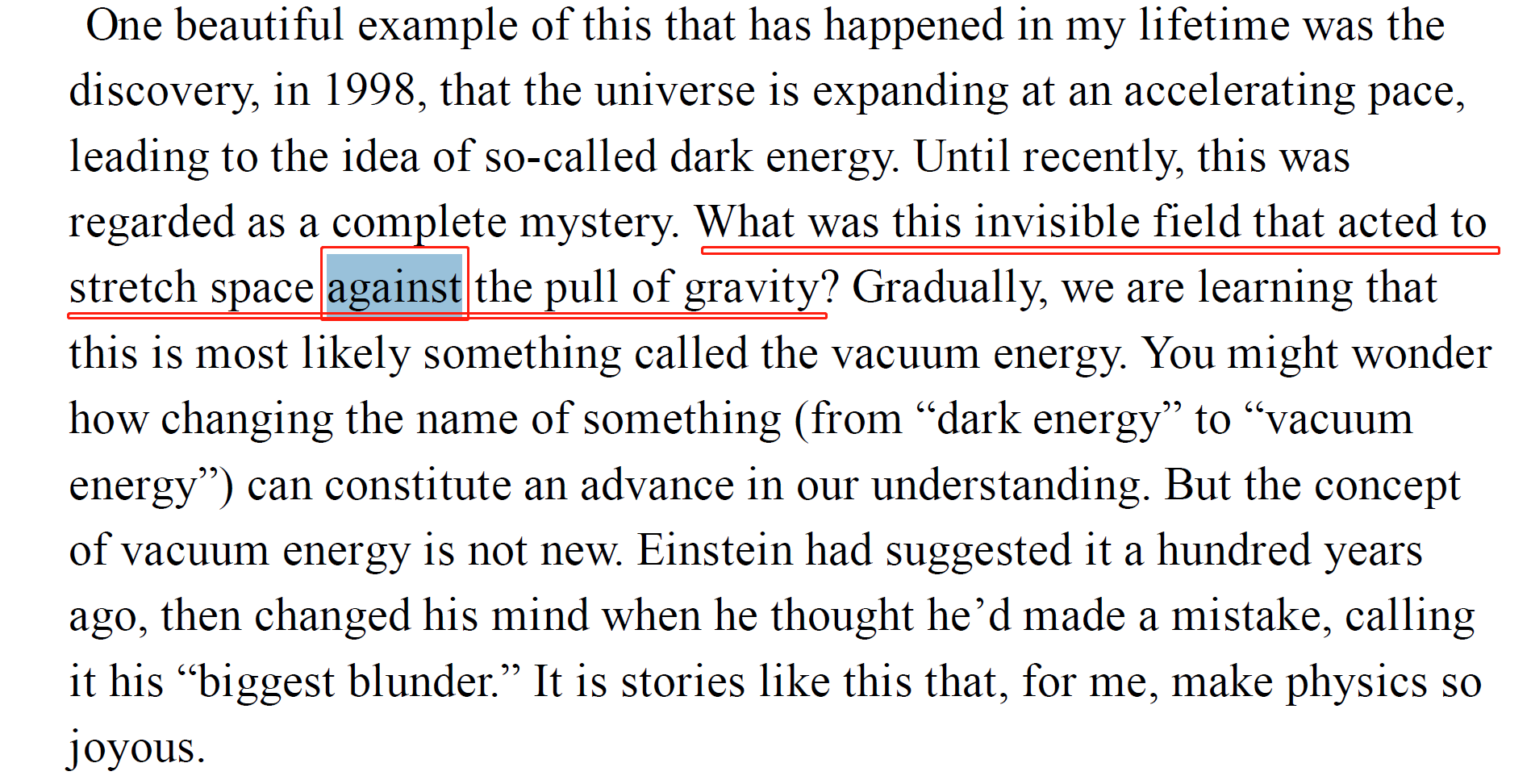italki What does "against" mean in the following sentence? "What was this invisible field that