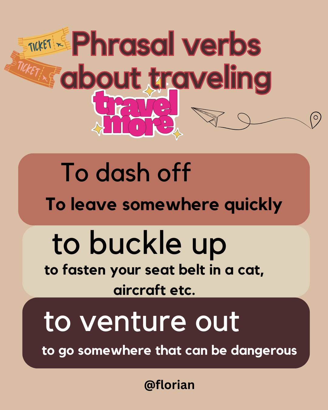 italki - Traveling phrasal verbs #travel[Image]