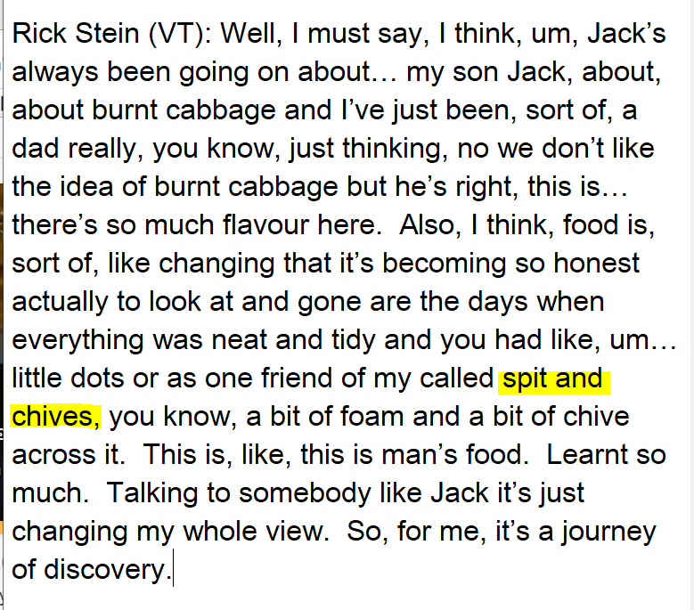 italki What does he mean by spit? Pierce with sharp object? Is chive