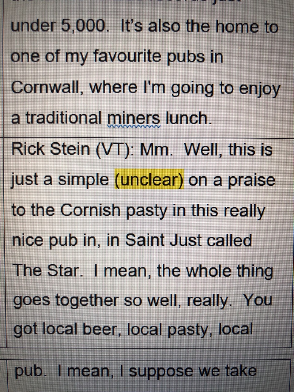 italki Could you figure out the unclear word? Is it 'pee'? What does
