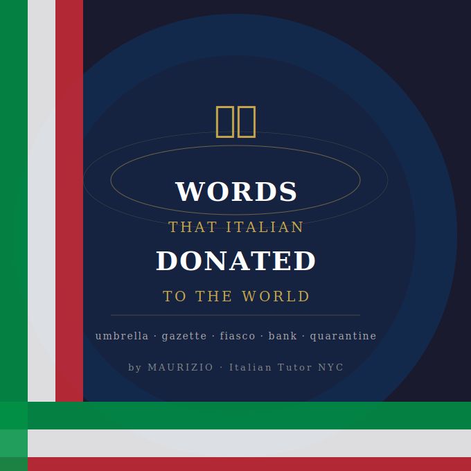 Words that Italian donated to the world