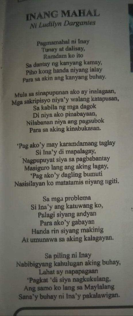 italki - One of the Filipino poems that I made. (Isa sa mga tulang ...