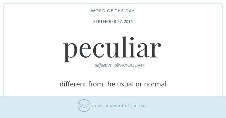 Give Me A Synonym For Peculiar